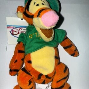 Disney Orange and Green Tigger Stuffed Animal